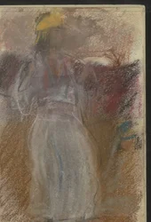 Standing Woman in Oriental Clothing