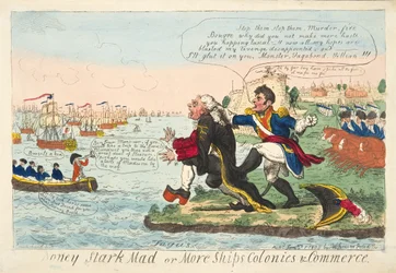 Boney Stark Mad or More Ships Colonies & Commerce, pub. 1808