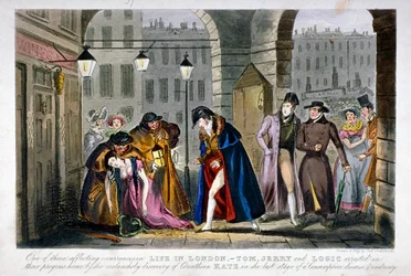Scene in Covent Garden, Westminster, London, 1830