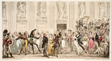 The Cyprians Ball at the Argyle Rooms, from The English Spy