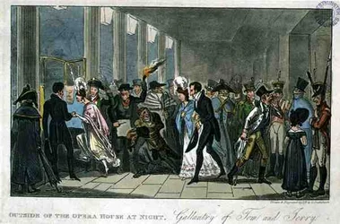 Outside of the Opera House at Night: Gallantry of Tom and Jerry, from 