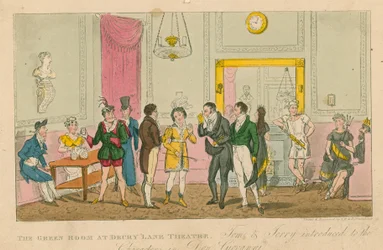 The Green Room at Drury Lane Theatre, London