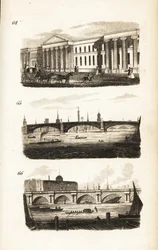 The General Post-Office, Southwark Bridge and Waterloo Bridge