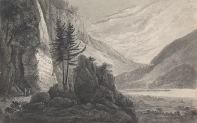 Mountainous Landscape with Inscription to Salomon Gessner (Switzerland)