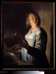 Young Girl with a Candle