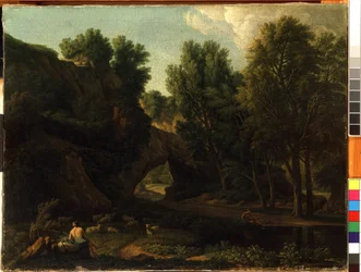 Landscape. Painting by Isaac de Moucheron