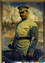 Portrait of the Bolshevik leader Mikhail Vasilyevich Frunze (1885-1925)