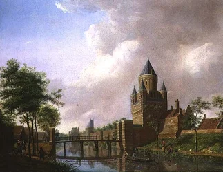 A View of the Kleine Houtpoort, Haarlem
