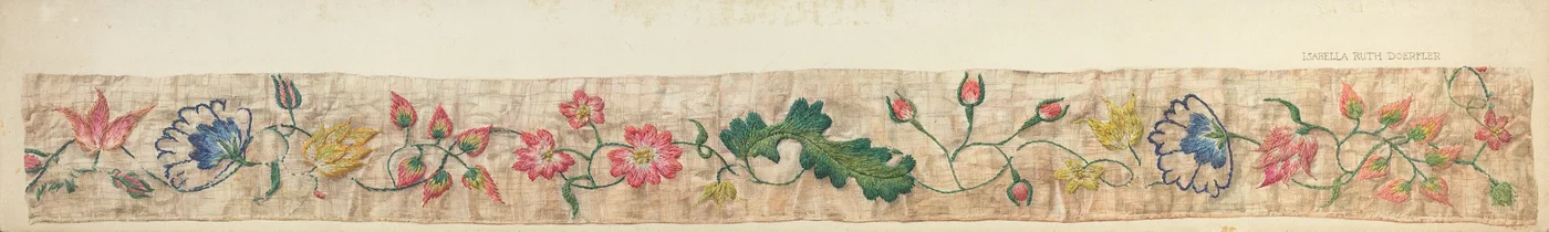 Bed Valance Detail, c. 1939