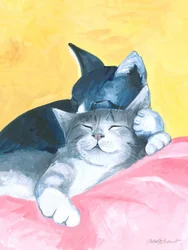 Siesta Cats Abstract