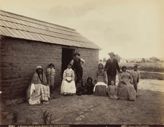 A Mexican Family Group, Mission San Juan Capistrano, California, 1880