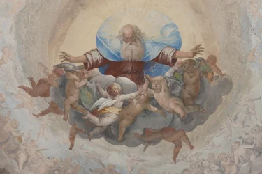 God and Cupids (detail)