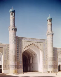 The Masjid-i Jami or Friday Mosque, founded in 1200, rebuilt in 1498