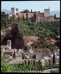 View of the fortress and palace of Alhambra