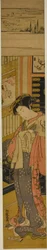 The Courtesan Kaoru of Chojiya Looking Down at a Love Letter on the Floor