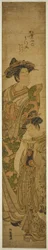 The Courtesan Matsukaze of the Matsubaya and Her Attendant