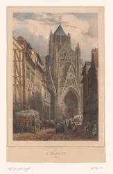 View of the Church of Saint-Maclou in Rouen