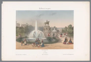 View of Place Napoléon in Lyon (Contemporary France)