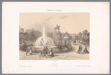 View of Place Napoléon in Lyon (Contemporary France)