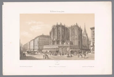 View of the Saint-Nizier Church and the Rue de l