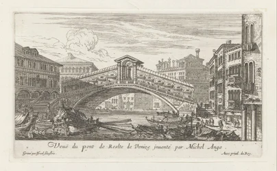 View of the Rialto bridge and the Grand Canal, Venice