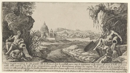 View of Rome with Two River Gods