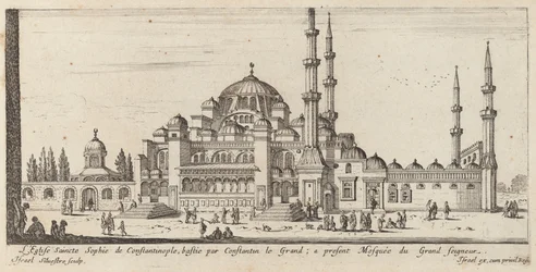 The Church of Saint Sophia in Constantinople, Built by Constantine the Great; Now Mosque of the Grand Seigneur