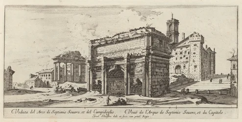 View of the Arch of Septimius Severus and the Capitol