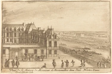 View of the House of Monsieur de Bretonuiller on the Isle Notre Dame