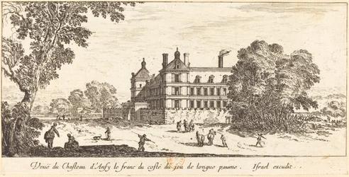View of the Castle of Ancy-le-Franc from the Long Tennis Court Side