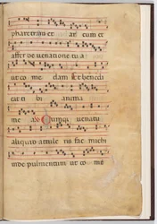 Leaf 8 from an Antiphonal Fragment