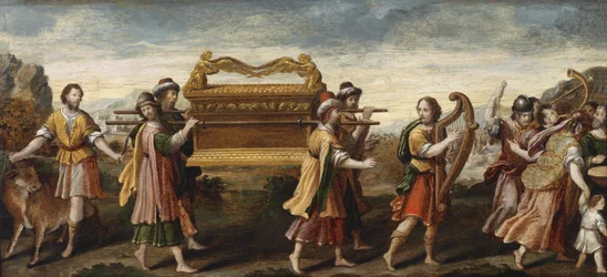King David bearing the Ark of the Covenant into Jerusalem