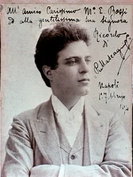 Portrait of Pietro Mascagni, Italian Composer