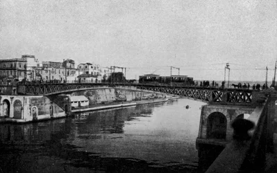 Taranto, Swing Bridge Closed and Old City