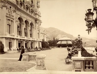 The Seafront Terrace near the Casino of Montecarlo, in Monaco