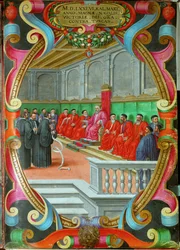 A Meeting of the Grand Council of Venice Presided by the Doge Sebastiano Venier