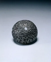 Butt-cap from a flintlock pistol
