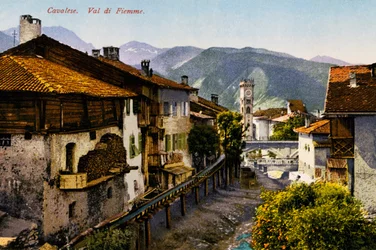 Cavalese, Val di Fiemme, postcard