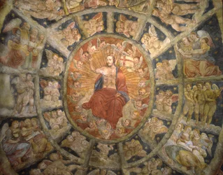 Ceiling of the Sanctuary of Philippa Mareri, Borgo San Pietro, Italy