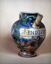 Ceramic Jug of Urbin. 16th Century. Museo del Castello. Milan