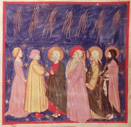 Dante and Beatrice with the Saints of Paradise, from The Divine Comedy by Dante Alighieri
