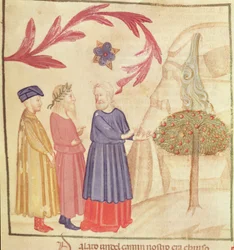 Dante and Virgil in the Terrestrial Paradise, from The Divine Comedy by Dante Alighieri