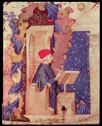 Dante Writing The Divine Comedy