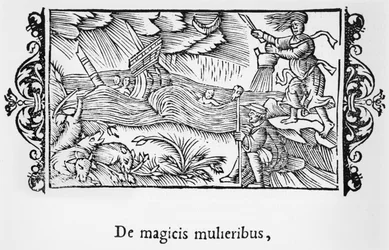 De Magicis Mulieribus (illustration from Historia de Gentibus Septentrionalibus by Olaus Magnus, published in Rome, 1555)