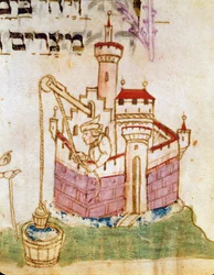 Depiction of the rebuilding of Jerusalem