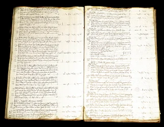 Double Page of a Register of Accounts of the Priuli Family