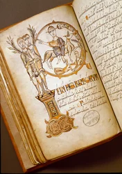 Entrance in Jerusalem Manuscript from the Bologna School