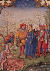 Month of April: A Wedding Procession, from Brevarium Grimani