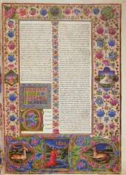 Opening to the Book of Ezekiel, from the Borso d