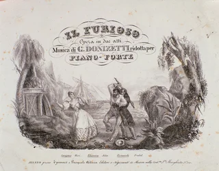 Frontispiece of the musical score of 